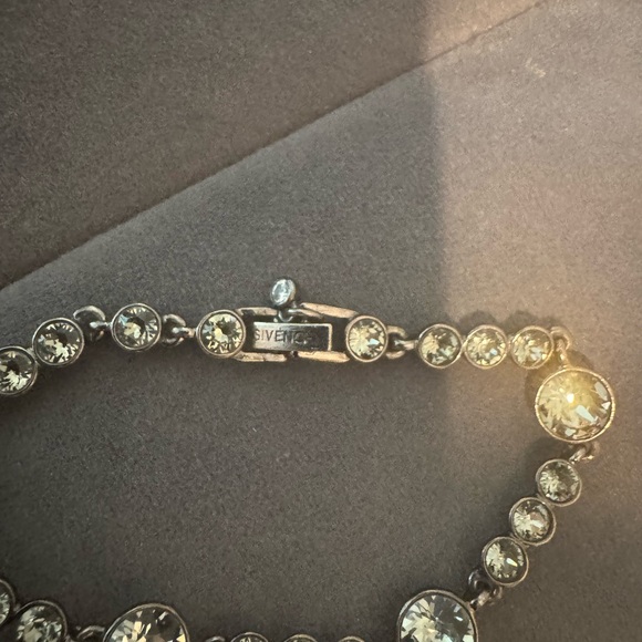 Givenchy Gunmetal chain with Hematite Crystal Bracelet - Picture 2 of 4